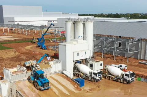 Centrale mobile n°2 - LIEBHERR Mobilmix à Réau