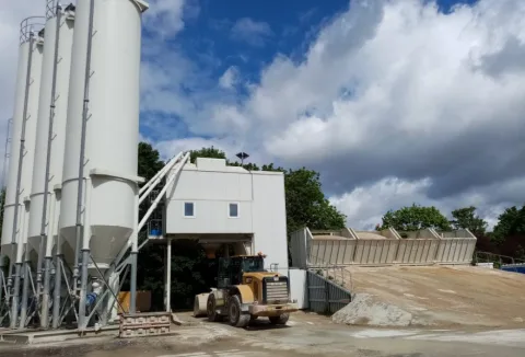 Centrale mobile n°3 - LIEBHERR Mobilmix à Aulnay-sous-Bois